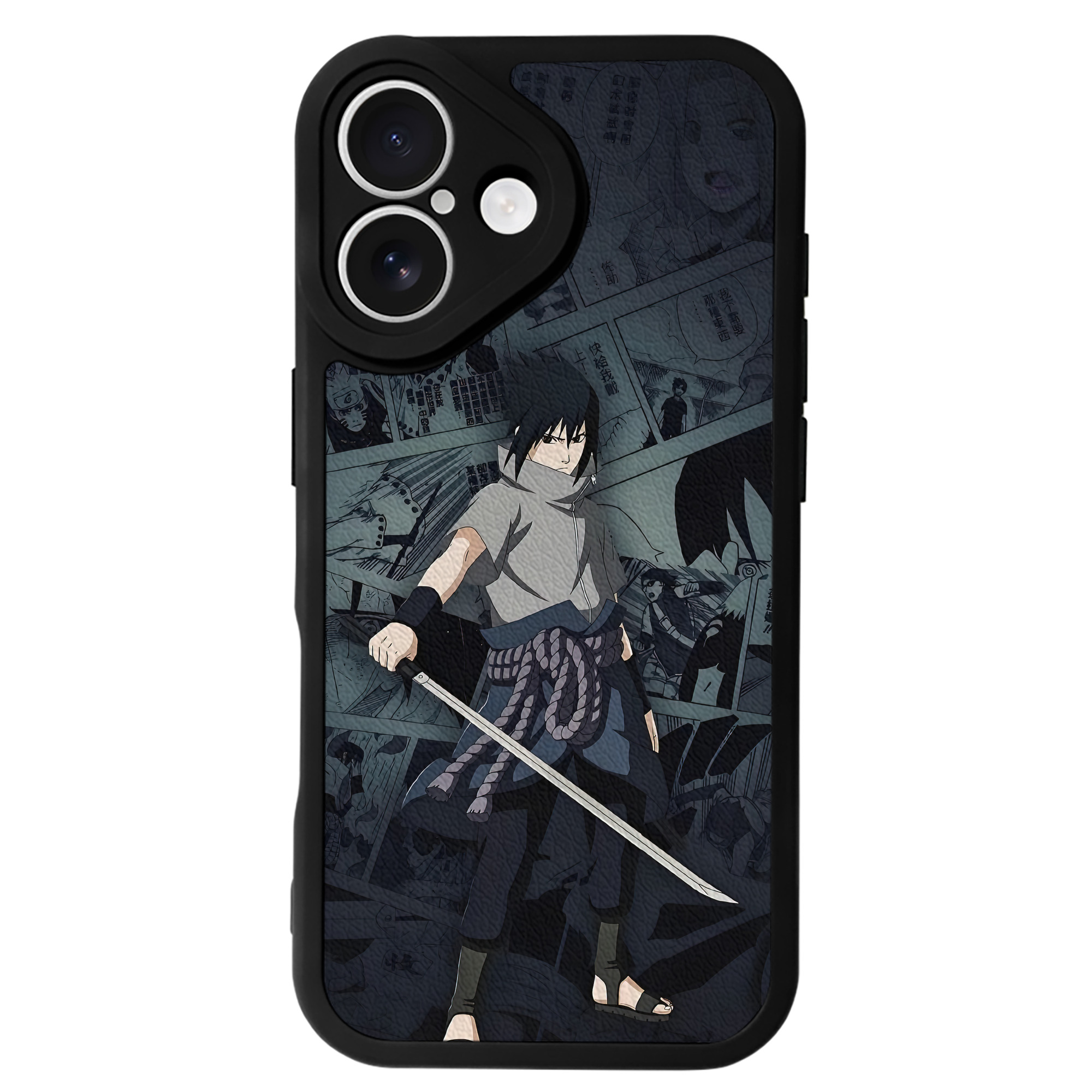 （画像用） NARUTO -ナルト- NARUTO -ナルト- 疾風伝 【iPhone 16シリーズ対応】シリコンスマホケース（レザー調） 材質：シリコン